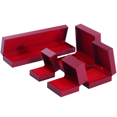 हस्तनिर्मित इको कार्डबोर्ड फ्लिप लाल ज्वेलरी बॉक्स अनुकूलन योग्य ज्वेलरी बॉक्स