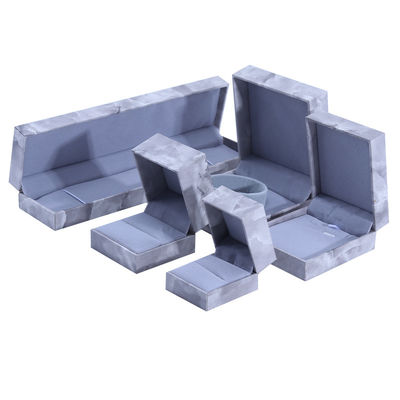 हस्तनिर्मित इको कार्डबोर्ड फ्लिप संगमरमर आभूषण बॉक्स अनुकूलन आभूषण बॉक्स