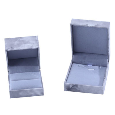 हस्तनिर्मित इको कार्डबोर्ड फ्लिप संगमरमर आभूषण बॉक्स अनुकूलन आभूषण बॉक्स